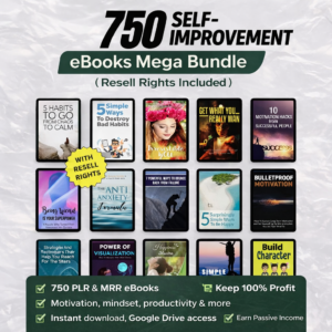 750 Self-Improvement eBooks Mega Bundle (Resell Rights Included)