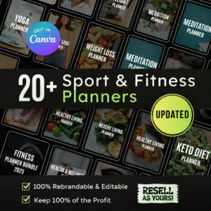 Fitness Planners PLR MRR Bundle Resell Rights