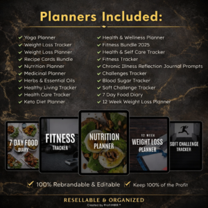 Fitness Planners PLR MRR Bundle Resell Rights