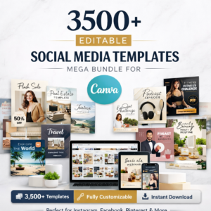 3500+ Canva-Editable Social Media Templates (Mega Bundle)