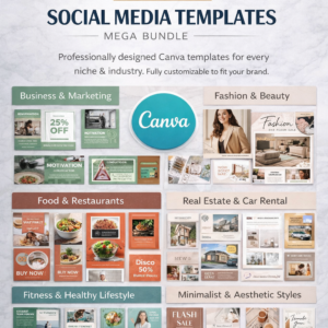 3500+ Canva-Editable Social Media Templates (Mega Bundle)