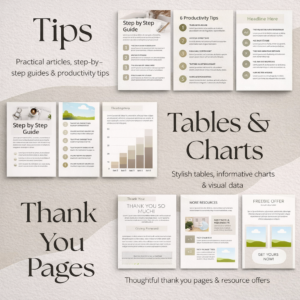 150+ Editable Canva eBook & Course Workbook Templates – Create & Sell Digital Products