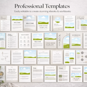 150+ Editable Canva eBook & Course Workbook Templates – Create & Sell Digital Products