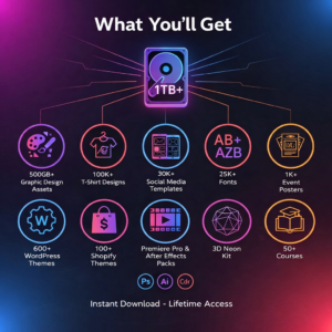 Mega E-Commerce Design, Video Editing & Digital Marketing Bundle