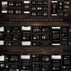 1100+ Fitness & Wellness Instagram Canva Templates (PLR & MRR Resell Rights)