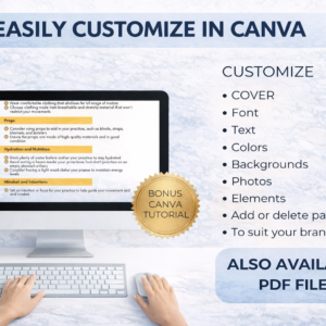 Fitness Checklist & Coaching Journal (30 Pages) | Canva Editable | PLR Resell Rights