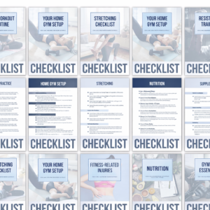 Fitness Checklist & Coaching Journal (30 Pages) | Canva Editable | PLR Resell Rights